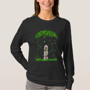 T-shirt Poodle Jour de la Saint Patrick irlandais Shamrock