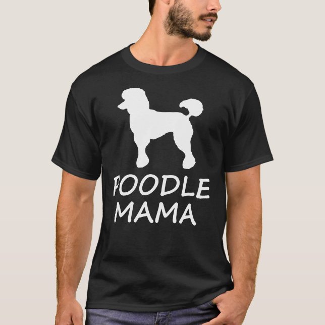 T-shirt Poodle Mama (Devant)