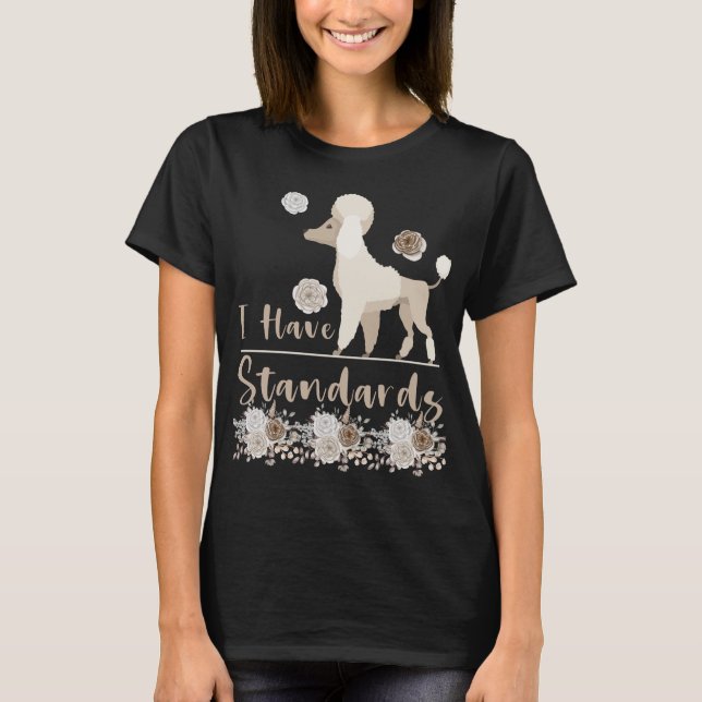 T-shirt Poodle Mama Dog Lover Funny Standard Poodle (Devant)