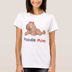 T-shirt Poodle Maman Chien Bandana Animaux de compagnie Am