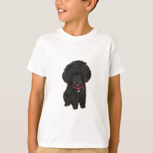 T-shirt Poodle miniature ou jouet - Noir 1