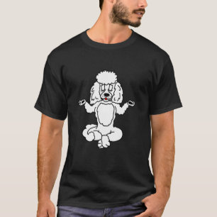T-shirt Poodle Motif, Belle Pratique Poodle Yoga 1