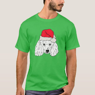 T-shirt Poodle Noël drôle Anniversaire Cadeaux Amoureux de