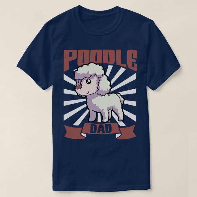 T-shirt Poodle papa Poodle 1 (Design devant)