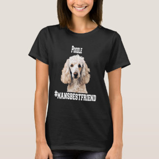 T-shirt Poodle Pet Chien Propriétaire Aquarelle Art Design
