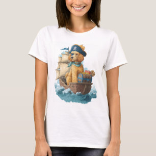 T-shirt Poodle Pirate � Drôle de chien de mer