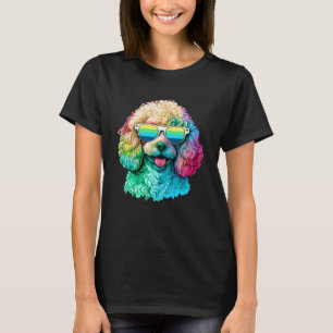 T-shirt Poodle Pop Dog Maman Chien Cute Poodle Chiot Girls