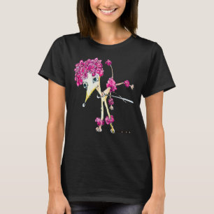 T-shirt Poodle rose essentiel
