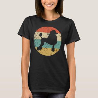 T-shirt Poodle Vintage Retro Poodle Chien