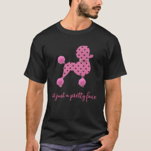 T-SHIRT POODLES POIS ROSE POODLE JOLIMENT FACE CHIENS