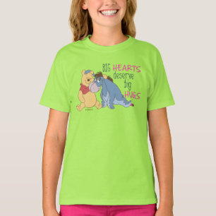 T-shirt Pooh & Eeyore   Big Hearts Mérite Big Hugs