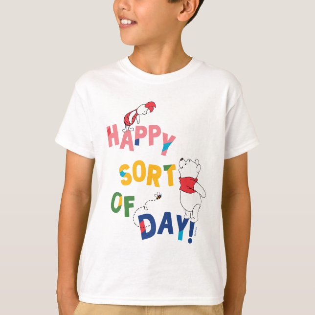 T-shirt Pooh et Piglet| Bonne journée ! (Devant)