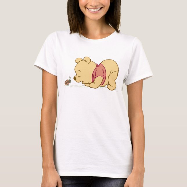 T-shirt Pooh parle à un Ladybug Disney (Devant)