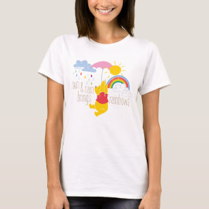 T-shirt Pooh Sun & Rain Apporte Rainbows Citation
