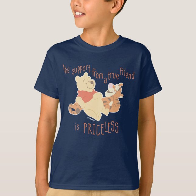 T-shirt Pooh & Tigger| Devis de support (Devant)
