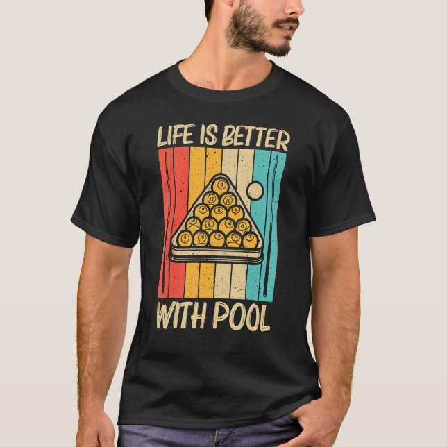 T-shirt Pool cool Pour Hommes Billard Snooker Femmes Billa (Devant)