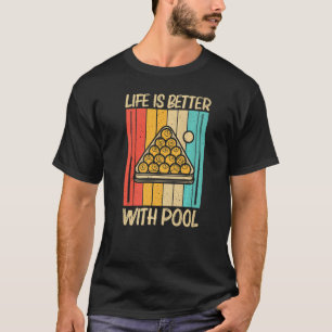T-shirt Pool cool Pour Hommes Billard Snooker Femmes Billa