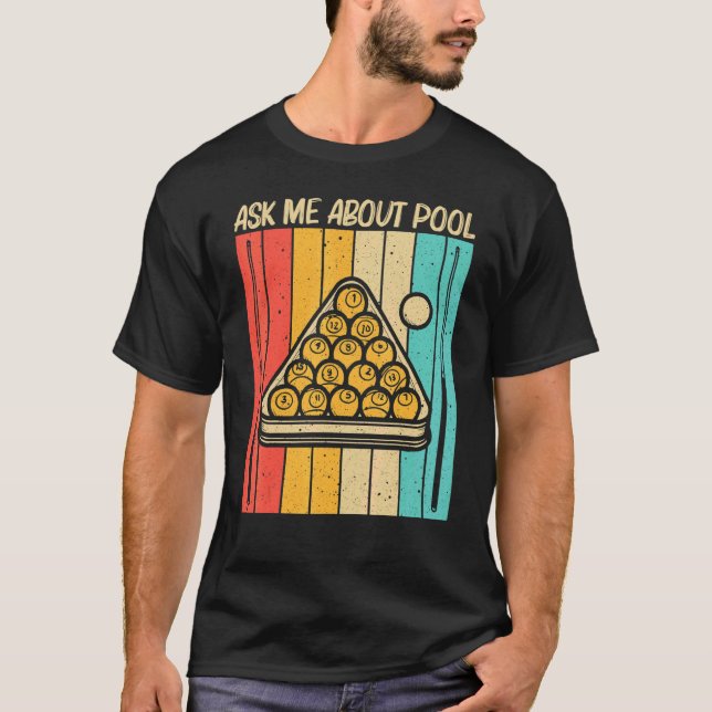 T-shirt Pool cool Pour Hommes Billard Snooker Femmes Billa (Devant)