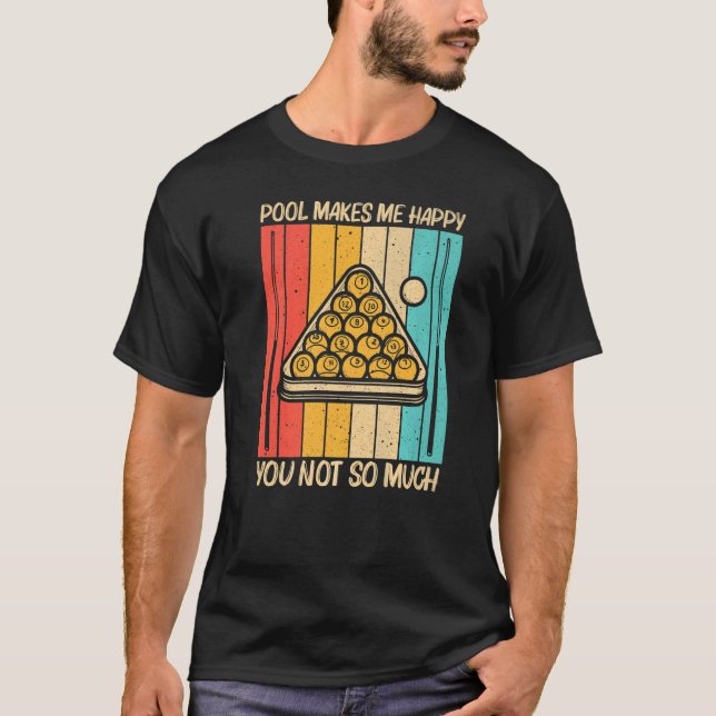 T-shirt Pool cool Pour Hommes Billard Snooker Femmes Billa (Devant)