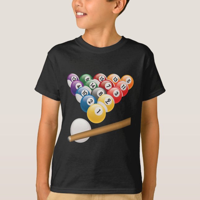 T-shirt Pool Et Snooker Player1 (Devant)