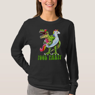 T-shirt Pool Party Dinosaur Unicorn Beach Vacances d'été