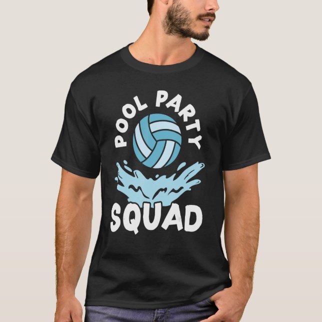 T-shirt Pool Party Squad Inflatable Sphere Water Ball (Devant)
