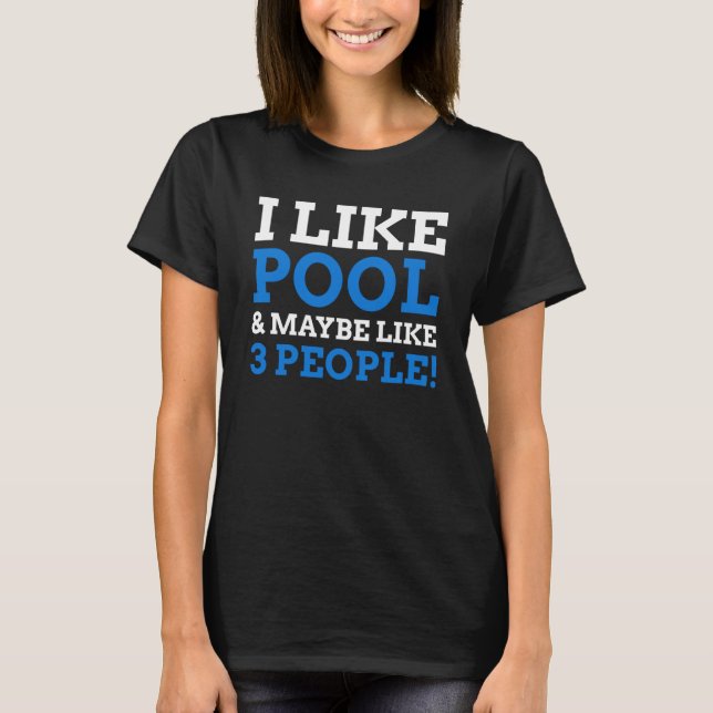 T-shirt Pool Player & Pool Ball (Devant)