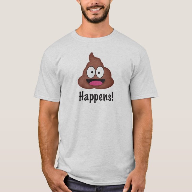 T-shirt POOP ! Drôle  (Devant)
