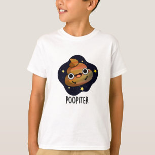 T-shirt Poopiter Funny Planet Jupiter Pun
