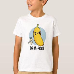 T-shirt Poot de deja Funny Banana Double Pun de panier