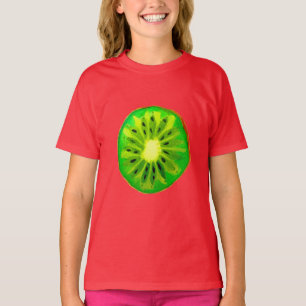 T-shirt Pop art agrumes citron vert fruit original aquarel