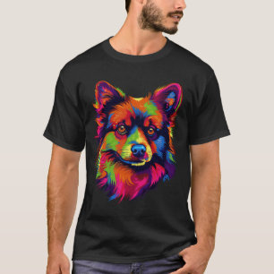 T-shirt Pop Art Bliss de Poméranie : Élégance canine vive