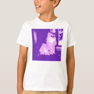 T-shirt Pop Art Chat aux cheveux longs