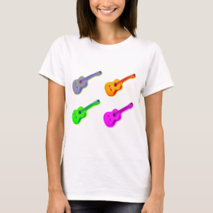T-shirt Pop Art classique Guitare espagnole