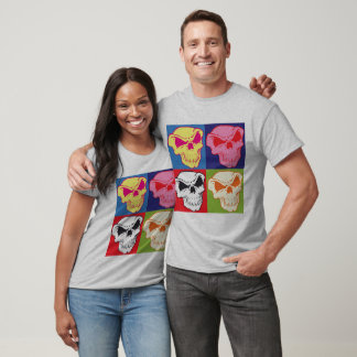 T-shirt Pop Art crâne