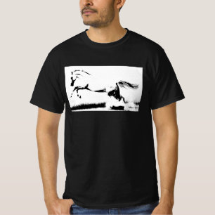 T-shirt Pop Art Curvet Horse Modèle Mens tendance Moderne