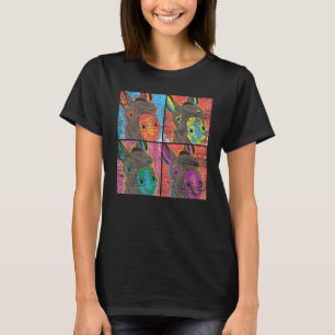 T-shirt Pop Art Donkey ferme animal âne