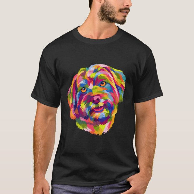 T-shirt Pop Art Havanais mignon Paw Pet Cadeau Hommes Femm (Devant)