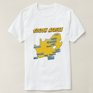 T-shirt Pop Art Illustré Afrique du Sud