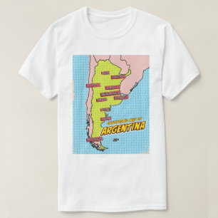T-shirt Pop Art Illustré Argentine