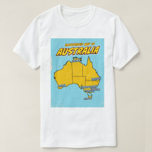 T-shirt Pop Art Illustré Australie