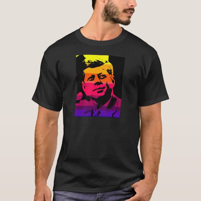 T-shirt Pop Art Jack JFK John F. Kennedy (Devant)