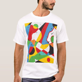T-shirt Pop Art, Minimalisme Vibrant.