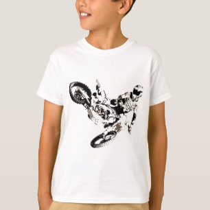 T-shirt Pop Art Motocross Motorcyle Sport