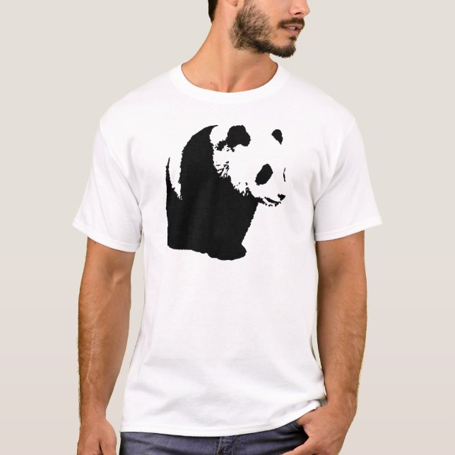 T-shirt Pop Art Panda (Devant)