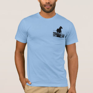 T-shirt Pop Art Running Horse Double face Moderne Hommes
