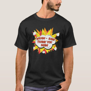 T-shirt Pop Art - Wham Bam Merci Mam - Funny - Comic B