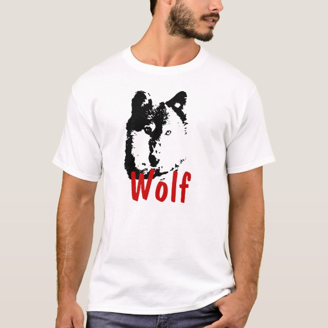 T-shirt Pop Art Wolf (Devant)