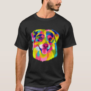 T-shirt Pop Australian Shepherd mignon chien australien co