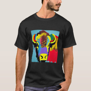 T-shirt Pop Bison Amusant Très tendance Hommes Femmes & En